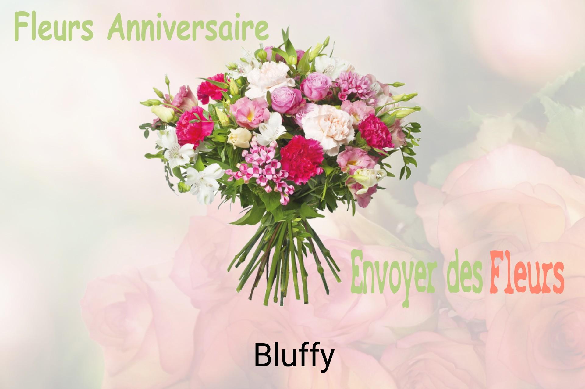 Bouquet de fleurs d’anniversaire livré à Bluffy